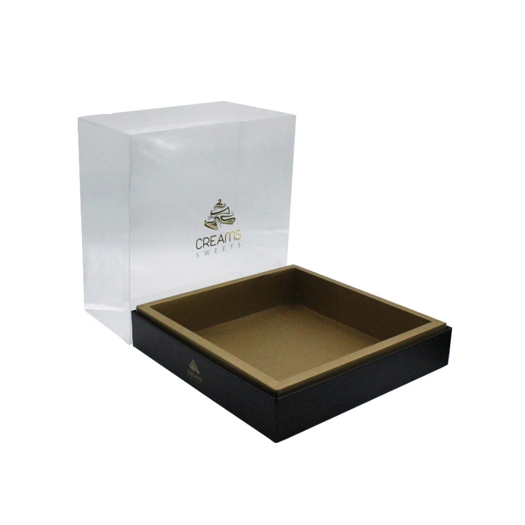 black box with gold border window