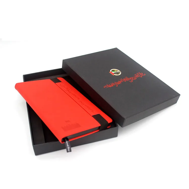 black notebook and pen gift box set