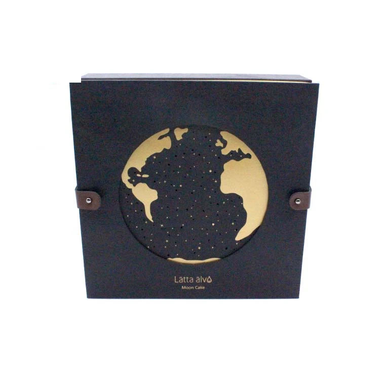 black square box with die cut window