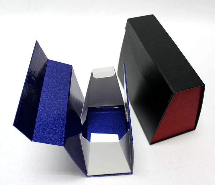 collapsible blue hexagon wine box