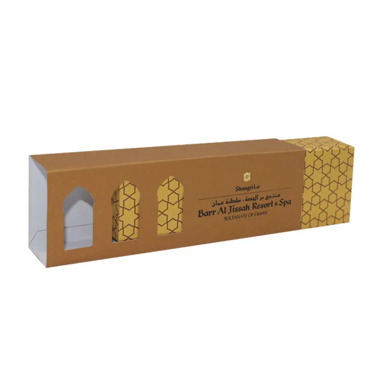 fancy paper long box with window