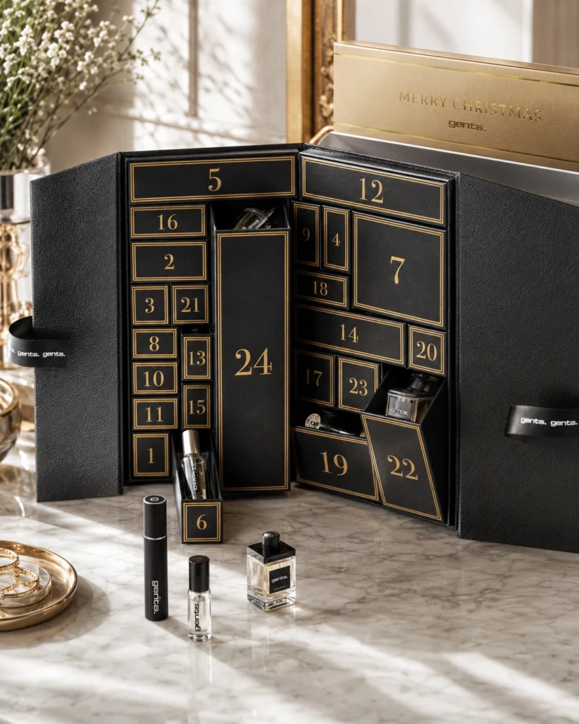 Luxury Advent Calendar Packaging with colorful drawer structure for premium gift brands