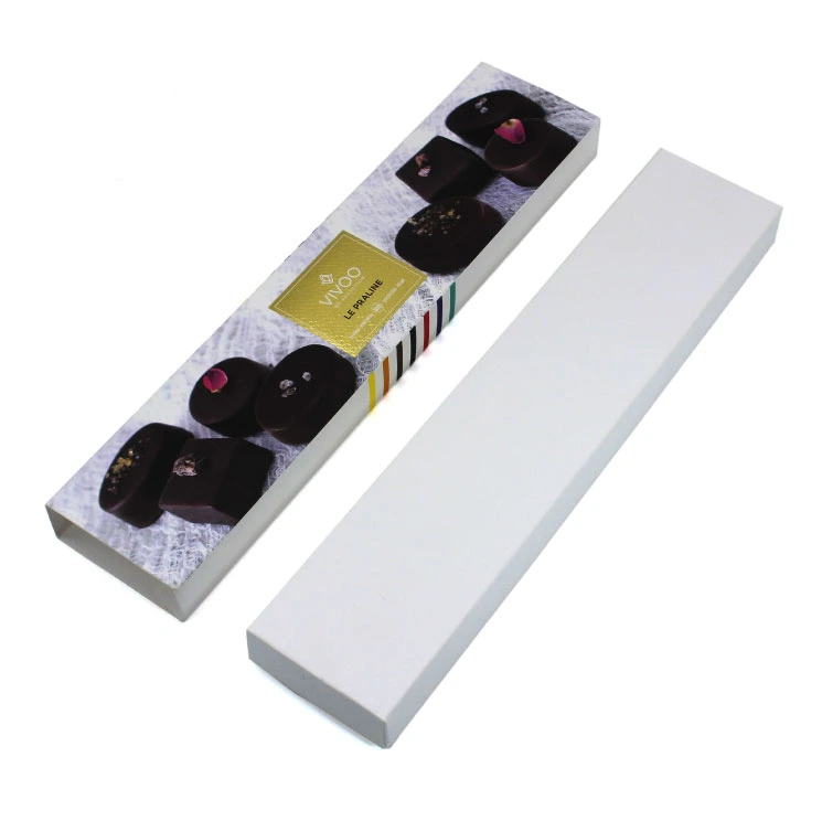 long white rectangular box for macarons or truffles