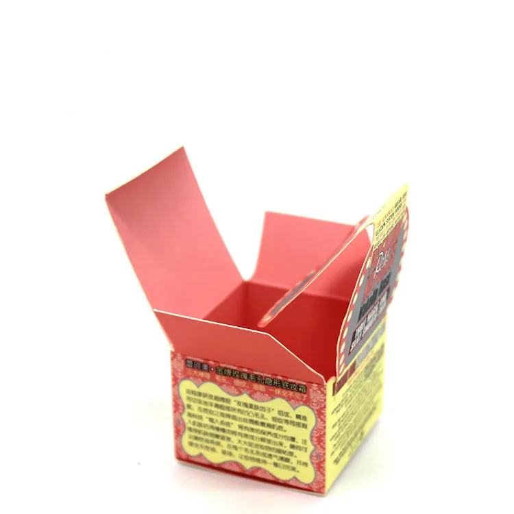 metallic rose gold small tuck end paper box