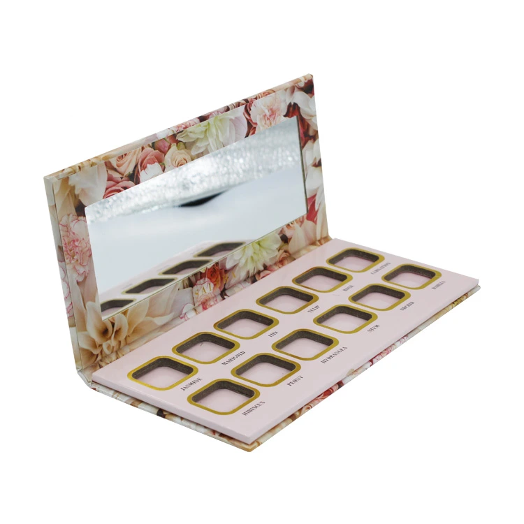 rectangular eyeshadow palette with brush slot