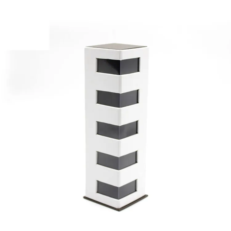 tall hexagonal rotating tower box